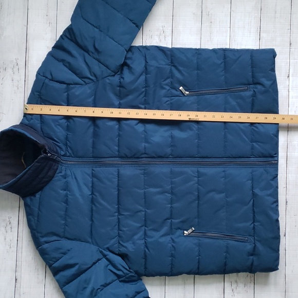 WEATHERPROOF Men’s Ultra Luxe Water Resistant Puffer Jacket Blue Sphere XXL EUC - Picture 10 of 11